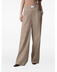Gaelle Paris - Pantalon Ample À Motif Pied-De-Poule - Lyst