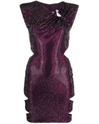 Philipp Plein - Crystal-Embellished Minidress - Lyst