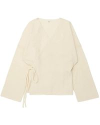 TAIGA TAKAHASHI - Samue Cashmere Wrap Cardigan - Lyst