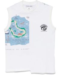 Marine Serre - Regenerated Graphic-T-Shirts Tank Top - Lyst