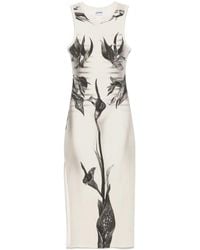 Jean Paul Gaultier - Floral-Print Midi Dress - Lyst