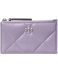 Tory Burch - Kira Diamond Quilt Zip Card Case - Lyst
