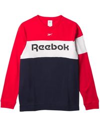 Reebok - Colourblock-Design Crew-Neck Sweatshirt - Lyst
