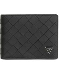 Guess - Torino Woven Bifold Wallet - Lyst
