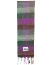 Verb to Do - Check-Pattern Fringed Scarf - Lyst