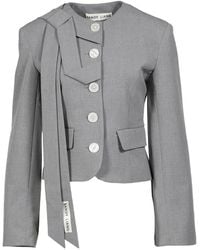 Sandy Liang - Briar Bow-Detail Single-Breasted Jacket - Lyst