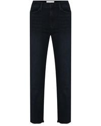 FRAME - Cropped Straight-Leg Jeans - Lyst