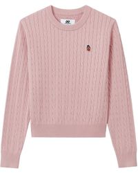 Chocoolate - Cable-Knit Logo-Patch Sweater - Lyst