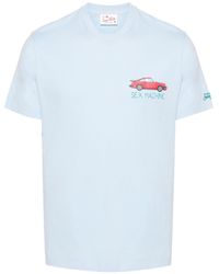 Mc2 Saint Barth - T-Shirt mit Logo-Stickerei - Lyst