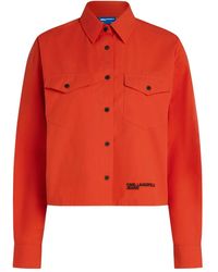 Karl Lagerfeld - Hemd mit Logo - Lyst