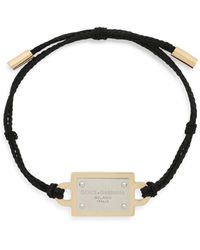 Dolce & Gabbana - Armband Met Logoplakkaat - Lyst
