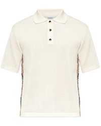 Burberry - Button-Fastening Polo Shirt - Lyst