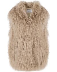 Yves Salomon - Gilet Texturé À Design Sans Manches - Lyst