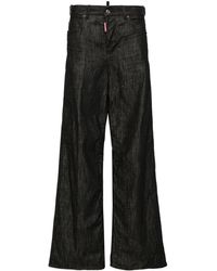 DSquared² - Traveller Mid-rise Wide-leg Jeans - Lyst