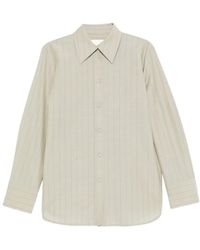 Jil Sander - Blouse Met Krijtstreep - Lyst