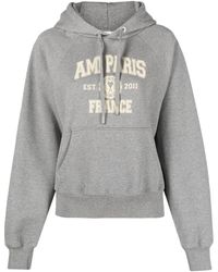 Ami Paris - Logo-print Organic Cotton Hoodie - Lyst