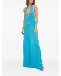 Herskind - Maxi-Jurk Met Halternek En Open Achterkant - Lyst