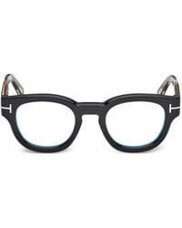 Tom Ford - Brille Mit Rundem Gestell - Lyst