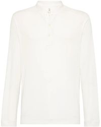 Brunello Cucinelli - ヘンリーネック ロングtシャツ - Lyst