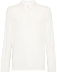 Brunello Cucinelli - T-Shirt Met Lange Mouwen - Lyst