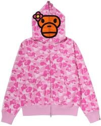 A Bathing Ape - Full-Zip Camouflage-Print Hoodie - Lyst