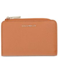 Coccinelle - Small Metallic Logo-Lettering Wallet - Lyst