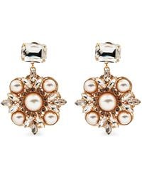 Anton Heunis - Crystal-Embellished Faux-Pearl Earrings - Lyst