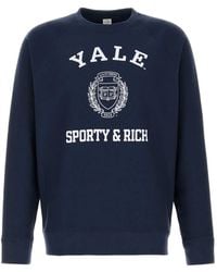 Sporty & Rich - Logo-Print Sweatshirt - Lyst