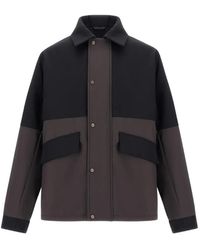 Herno - Matte-Twill Cotton-Panel Jacket - Lyst