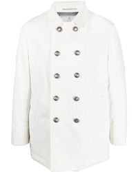 Brunello Cucinelli - Double-breasted Corduroy Coat - Lyst