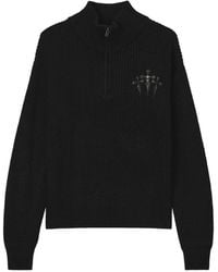 FIVE CM - Logo-Plaque Ribbed-Knit Sweater - Lyst