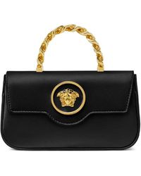Versace - La Medusa Mini-Tasche Aus Satin - Lyst