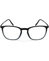 Silhouette - Illusion Brille Mit Eckigem Gestell - Lyst
