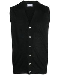 Fedeli - V-Neck Sleeveless Virgin-Wool Cardigan - Lyst