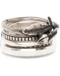 Werkstatt:münchen - Rosebud Combination Rings - Lyst