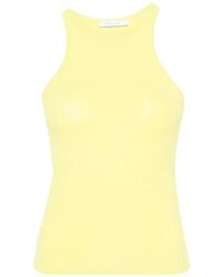 Patrizia Pepe - Ribbed Racer-Back Tank Top - Lyst