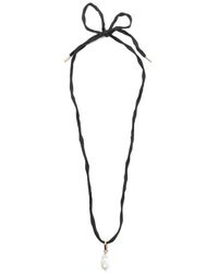 Carven - Talisma Pearl Tie Necklace - Lyst