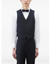Thom Browne - Striped-Back Five-Button Waistcoat - Lyst