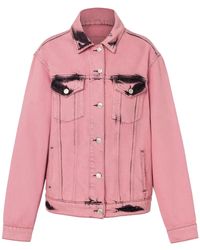 Moschino - Button-Down Denim Jacket - Lyst