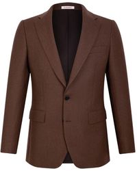 Fursac - Blazer En Laine Vierge Mélangée - Lyst