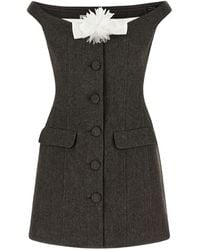 Self-Portrait - Off-Shoulder Collar Mini Dress - Lyst