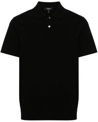 Theory - Goris Fine-knit Polo Shirt - Lyst
