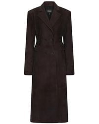 ROTATE BIRGER CHRISTENSEN - Suede Long Coat - Lyst