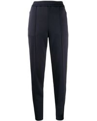 Moncler Pantalon de jogging à bandes latérales contrastantes - Bleu