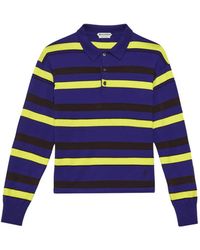 JW Anderson - Striped Long-Sleeve Polo Shirt - Lyst