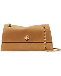 Tory Burch - Kira Turnlock Suede Shoulder Bag - Lyst