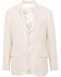 Brunello Cucinelli - Linen Suit-Type Jacket - Lyst