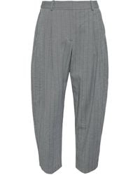 Stella McCartney - Pinstripe Pleated Trousers - Lyst