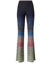 Missoni - Dégradé Viscose Lamé Flare Trousers - Lyst