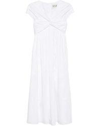 TOVE - Rafelle Twisted- Detail Midi Dress - Lyst